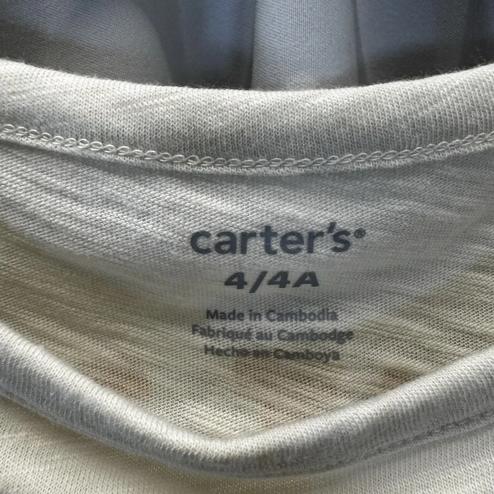 Carters Girls NWT Ivory Pineapple Forever At The Beach Size‎ 4